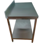 Kaubanduslik töölaua alune riiul roostevaba teras ruudukujulised jalad 600x700x900mm | Adexa QNH11122 - Image 5