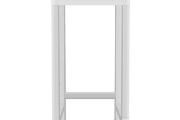 Töölaua tagaservaga Roostevaba teras Ilma alumise riiulita 400x600x900mm | Adexa SWTB6040B