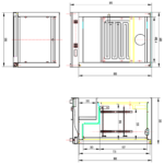Baarikülmik 1 hingedega uks 128 liitrit Roostevaba teras | Adexa SSBC01P - Image 2