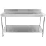 Professionaalne töölauast roostevaba teras Alumine riiul Ülaservaga 1600x700x900 mm | Adexa THATS167A