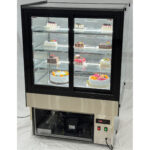 Vitriinkülmik 370 liitrit 3 riiulit Must Roostevaba teras | Adexa HL900B3 - Image 2