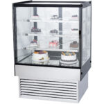 Vitriinkülmik 370 liitrit 3 riiulit Must Roostevaba teras | Adexa HL900B3