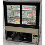 Vitriinkülmik Ümara esiosaga 2 riiuliga 1000x700x1200mm Must | Adexa HL1000EM2B - Image 4