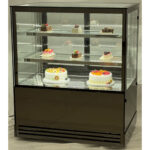 Vitriinkülmik, 2 riiulit, 1000x700x1200mm, must | Adexa HL1000ER2B - Image 2