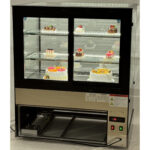 Vitriinkülmik, 2 riiulit, 1000x700x1200mm, must | Adexa HL1000ER2B - Image 3