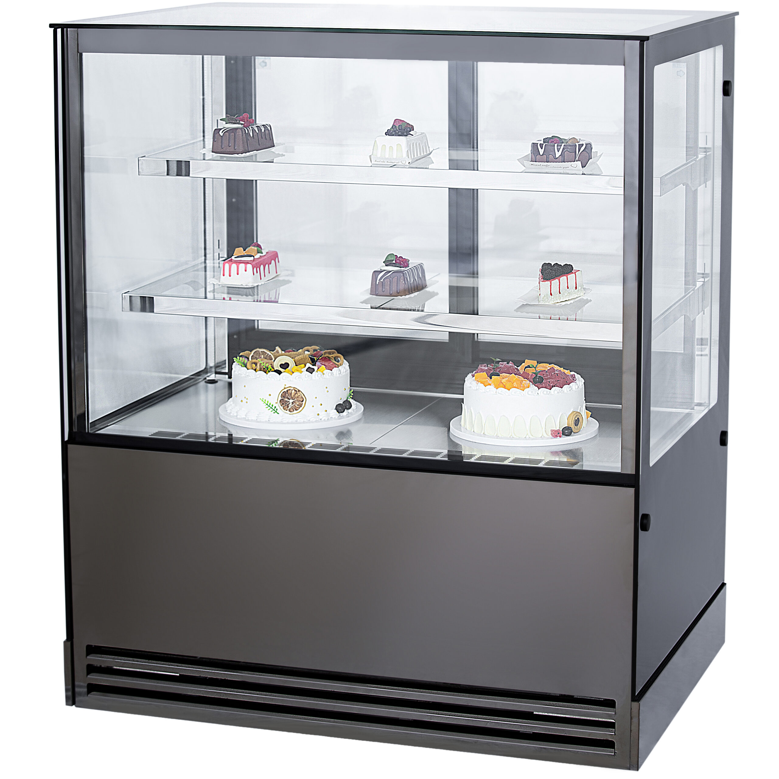 Vitriinkülmik Vitriinkülmik, 2 riiulit, 1000x700x1200mm, must | Adexa HL1000ER2B - Image 1