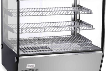 3 tasandiline soojendusega vitriinkapp 120 liitrit töölauale | Adexa HW120