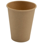 1000 tk Komposteeritavad Kohvitopsid Ühekordse seinaga 12oz/355ml Kraft | Adexa PCSW12K