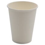 1000 tk komposteeritavad kohvitopsid, ühekihilised, 12oz/355ml, valged | Adexa PCSW12W