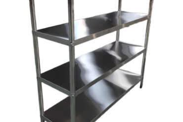 Roostevabast terasest riiulid ümarate jalgadega 4 riiulit | Adexa QHRS1205