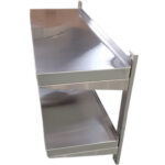 Roostevabast terasest seinale kinnitatav riiul, 2-astmeline, reguleeritav | Adexa QHWSA21830 - Image 4