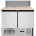 Pitsa ettevalmistuslaud 2 ust Roostevaba teras Pitsapealne 5xGN1/6 Sügavus 700mm | Adexa THPS900 - Image 2