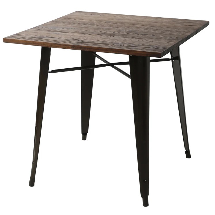 Bistroo laud Tume puidust pealne 800x800mm Siseruumides | Adexa WW265BD Bistroo laud Tume puitplaat 800x800mm Siseruumides | Adexa WW265BD - Image 1