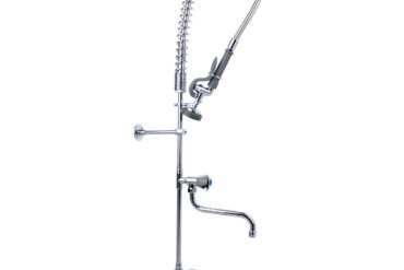 Eelloputamise pihustusseade kraaniga Teki paigaldus Tõste käepide Üks auk Kahekordne ühendus Kõrgus 1210mm Auk 22mm Roostevabast terasest | Adexa 6901A12