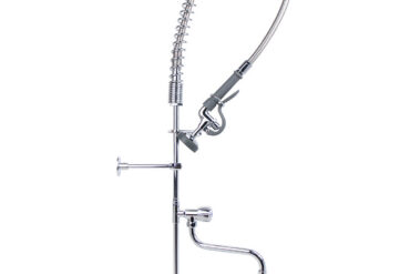 Eelpesuprits koos kraaniga Seinakinnitus Pööratav käepide Kaks ava Kahekordne ühendus Kõrgus 1150mm Ava 18mm Roostevaba teras | Adexa 6903A12