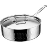 Kolmekihiline vasardatud kastmepott ⌀200x70mm 2,2 liitrit Hõbedane | Adexa C0311026S