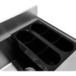 Kaubanduslik jääkast kahe plastikust aluse, rataste ja kaanega, roostevaba teras, 30 liitrit | Adexa CIBT1924C - Image 4