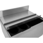 Kaubanduslik jääkast kahe plastikust aluse, rataste ja kaanega, roostevaba teras, 30 liitrit | Adexa CIBT1924C - Image 2