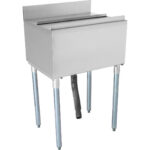 Kaubanduslik jääkast kahe plastikkandiku ja kaanega roostevaba teras 30 liitrit | Adexa CIBT1924