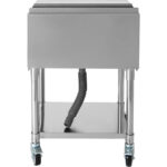 Kaubanduslik jääkast kahe plastikust aluse, rataste ja kaanega, roostevaba teras, 30 liitrit | Adexa CIBT1924C - Image 6