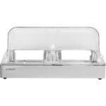 Kaanega vitriin 2xGN1/2 Roostevaba teras | Adexa CRD2 - Image 2