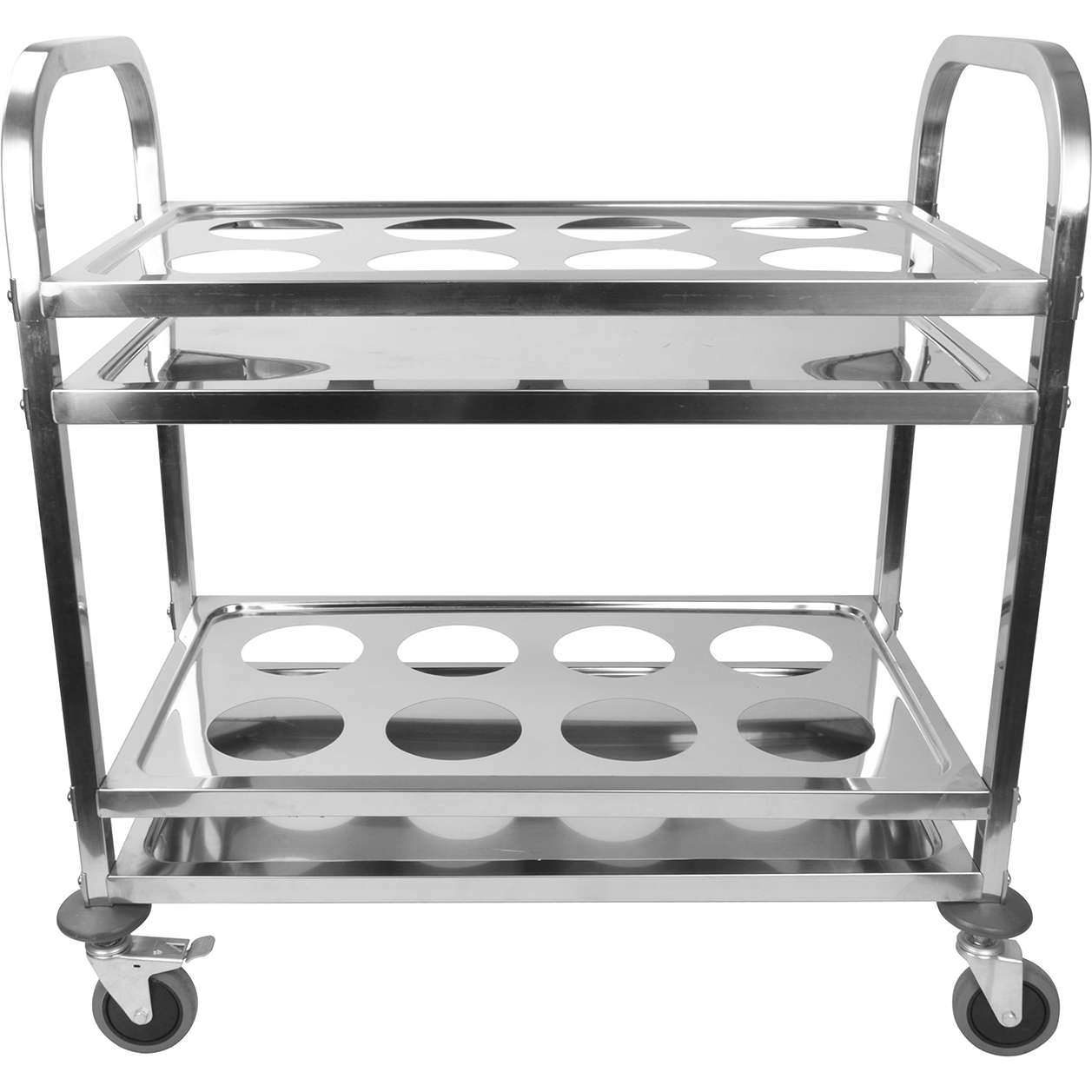 Serveerimiskäru Roostevaba teras 2 riiulit pudeliraamiga Ruuttorud 850x450x900mm | Adexa SCK2A Serveerimiskäru Roostevaba teras 2 riiulit pudeliraamiga Ruuttorud 850x450x900mm | Adexa SCK2A - Image 1