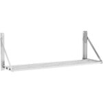 Torustiku stiilis kokkupandav seinariiul roostevaba teras 600x300x270mm | Adexa 331001