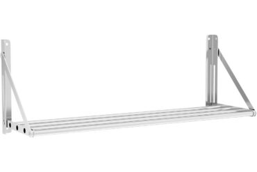 Torustiku stiilis kokkupandav seinariiul roostevaba teras 800x450x270mm | Adexa 331006