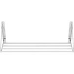 Torustiku stiilis kokkupandav seinariiul roostevaba teras 600x300x270mm | Adexa 331001 - Image 2