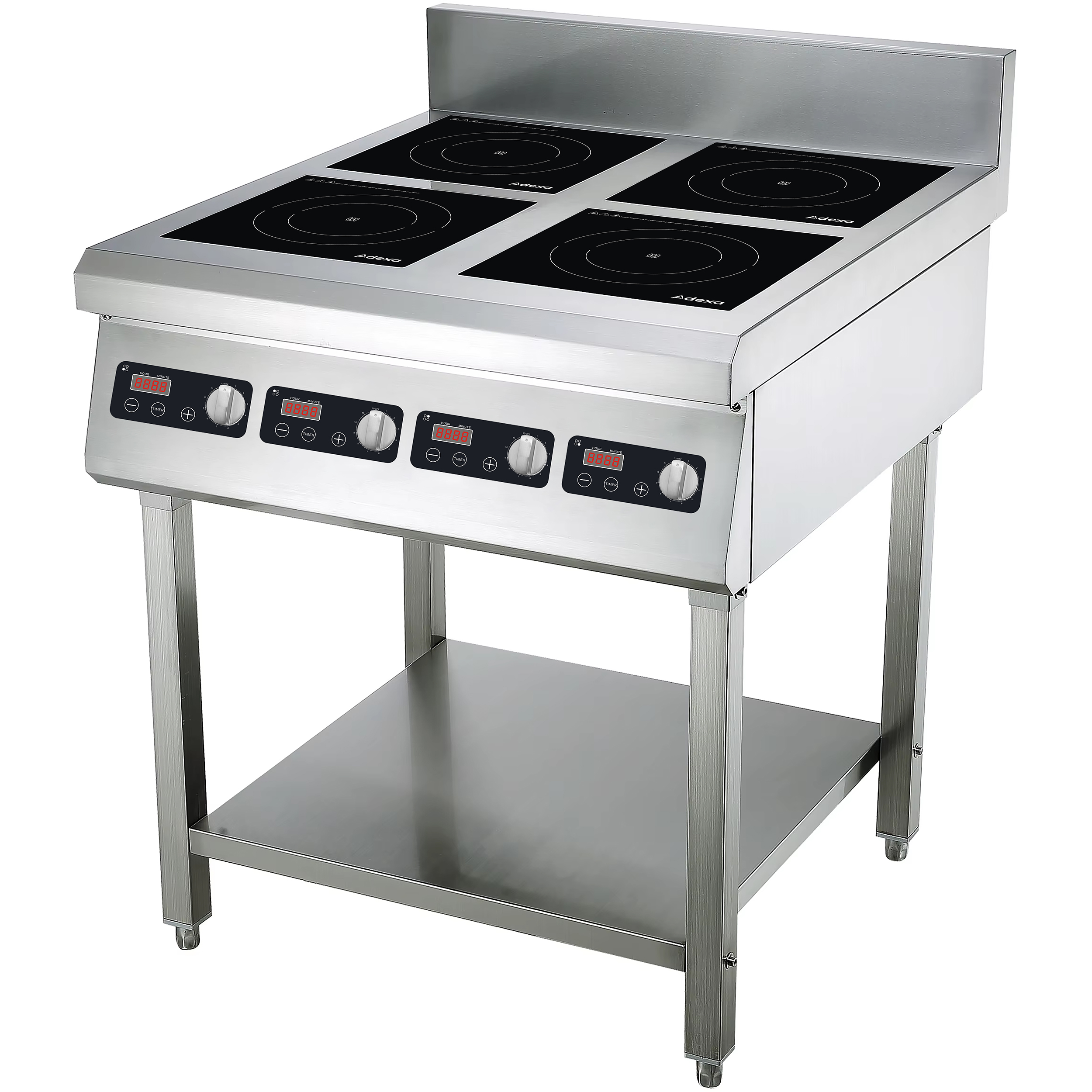 Kaubanduslik induktsioonpliit Kaubanduslik induktsioonpliit, põrandal seisev, 4 x 3,5kW | Adexa CX140D - Image 1