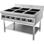 Kommertsiaalne induktsioonpliit, põrandale paigaldatav, 6 x 3,5kW | Adexa CX160A