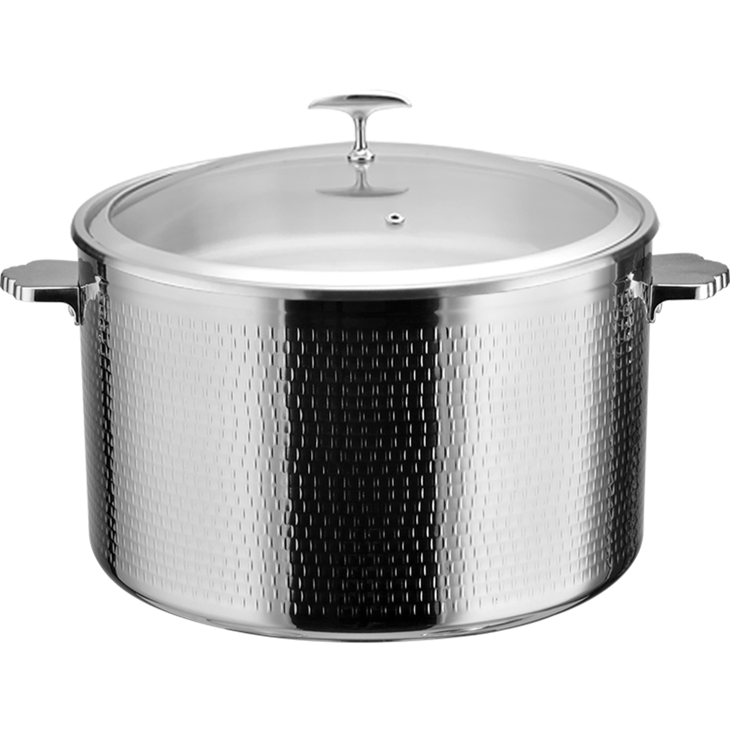 Serveerimis- ja soojenduspotiga klaaskaanega % Roostevabast terasest sisuga kolmekihiline haamerdatud pind ⌀320x210mm roostevaba viimistlus | Adexa E0312300 Serveerimis- ja soojenduspotiga klaaskaanega % Roostevabast terasest sisuga kolmekihiline haamerdatud pind ⌀320x210mm roostevaba viimistlus | Adexa E0312300 - Image 1