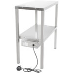 Väljastustasapind 2 tasandiga roostevaba teras 1500x335x700mm | Adexa WHESP1503470 - Image 2