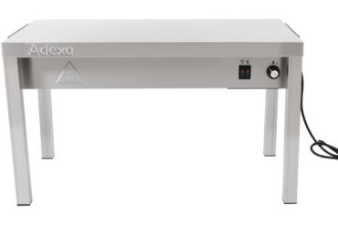 Väljastustasapind soojendiga 1 tasand roostevaba teras 600x335x350mm | Adexa WHESP603435