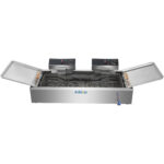 Kaubanduslik fritüür ühetankiline kahe tsooniga elektriline 26 liitrit 7,8 kW lauapealne äravoolukraaniga | Adexa EF26L - Image 2