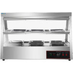 Soojendusega Vitriin 2 tasandit Avaneb tagant ja eest 1100x655x740mm Letipealne | Adexa HW2X3 - Image 9