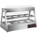 Soojendusega Vitriin 2 tasandit Avaneb tagant ja eest 1200x655x740mm Letipealne | Adexa HW2X4 - Image 5