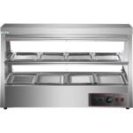 Soojendusega Vitriin 2 tasandit Avaneb tagant ja eest 1200x655x740mm Letipealne | Adexa HW2X4 - Image 3