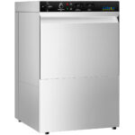 Kaubanduslik nõudepesumasin 500 taldrikut/tunnis 500mm korv Drenaažipump Pesuvahendipump Loputusvahendipump 230V/1 faas | Adexa WZ50DRDP