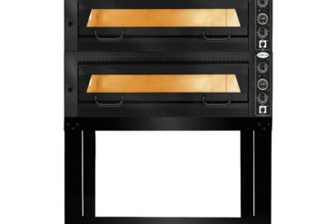 Premium pitsaahi 2 kambriga Mahutavus 12 x 35 cm pitsat Elektriline Must esipaneel | Adexa PEF105702SEB