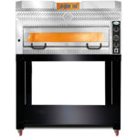 Premium pitsaahi 1 kamber Mahutavus 6 x 35cm pitsat Elektriline Roostevaba terasest esipaneel | Adexa PEF10570SE