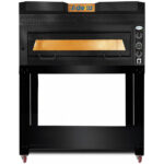 Premium pitsaahi 1 kambri mahutavus 6 x 35 cm pitsat Elektriline Must esipaneel | Adexa PEF10570SEB